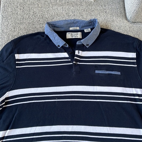 Vintage Penguin Striped Polo - Picture 1 of 5
